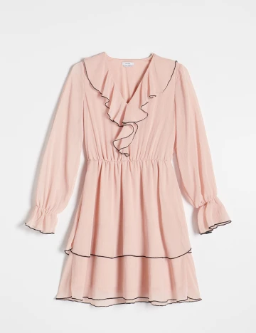 Rochie scurta Reserved, nude, M