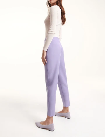 Pantaloni Reserved, mov, S