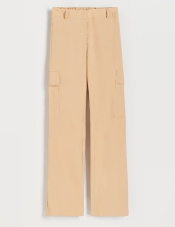 Pantaloni Reserved, crem, S