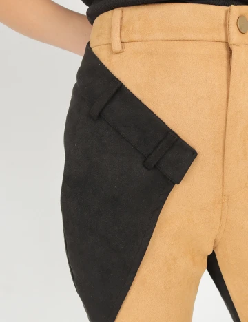 Pantaloni SHEIN, maro/negru, M Maro