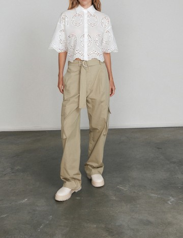 Pantaloni Reserved, bej, M