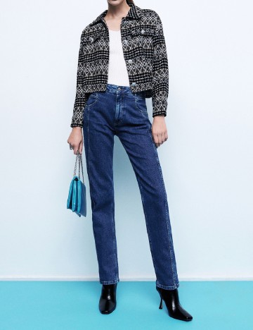 Blugi Reserved, bleumarin, S