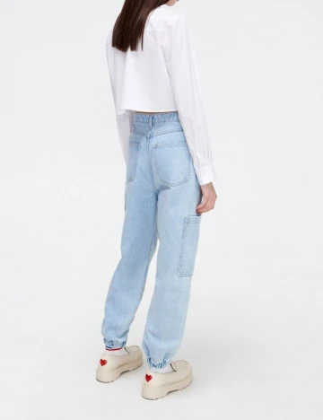 Blugi CROPP, albastru, 36