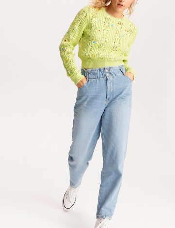 Pulover Pimkie, verde, XS