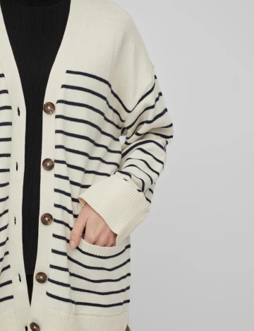 Cardigan Vila, crem, M Crem