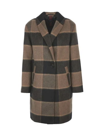 Palton Comma, negru/maro, 36