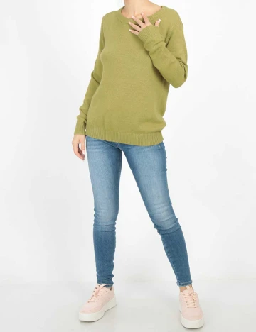 Bluza Vila, verde, S