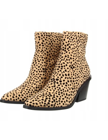 Botine Justfab, animal print, 38