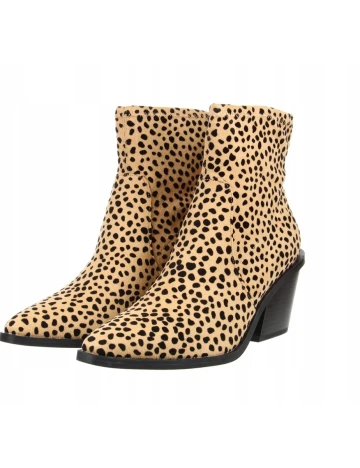 Botine Justfab, animal print, 38