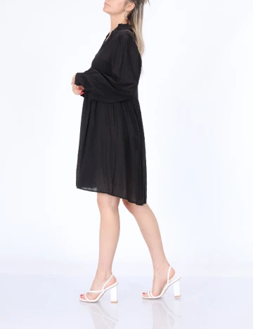 Rochie scurta Pieces, negru, S