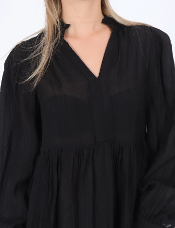 Rochie scurta Pieces, negru, S