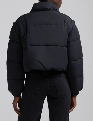 Geaca Bershka, negru, S