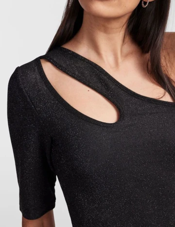 Rochie scurta Pieces, negru, S