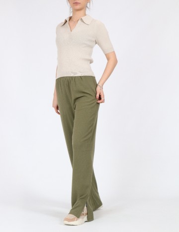 
						Pantaloni Pieces, verde, L