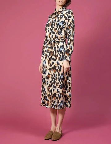 Rochie Medie Vila, crem, 36