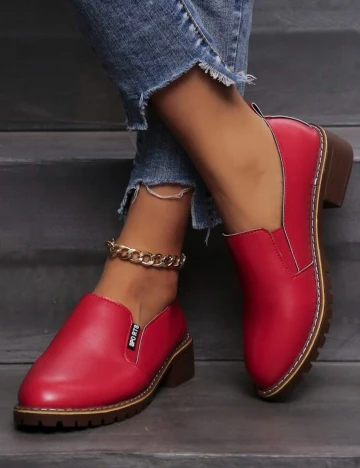 Mocasini SHEIN, rosu, 42