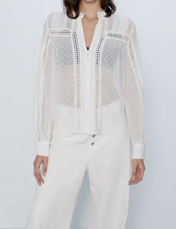 Camasa Zara, crem, S