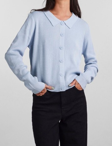 Cardigan Pieces, bleu, S