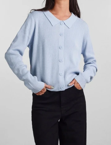 Cardigan Pieces, bleu, S