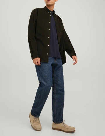 Camasa Jack&Jones, verde inchis, S