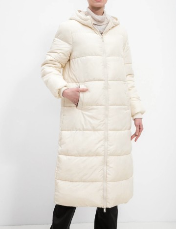Geaca Pieces, crem, XS
