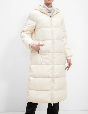 Geaca Pieces, crem, XS