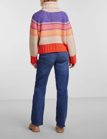 Pulover Pieces, mix culori, L