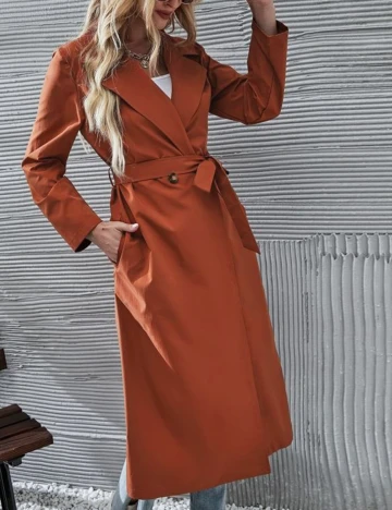 Trench SHEIN, caramiziu, M