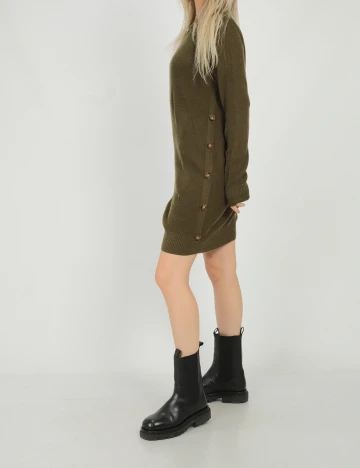 Rochie scurta SHEIN, verde inchis, M Verde
