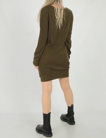 Rochie scurta SHEIN, verde inchis, M