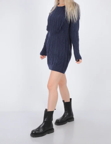 Rochie scurta SHEIN, bleumarin, L