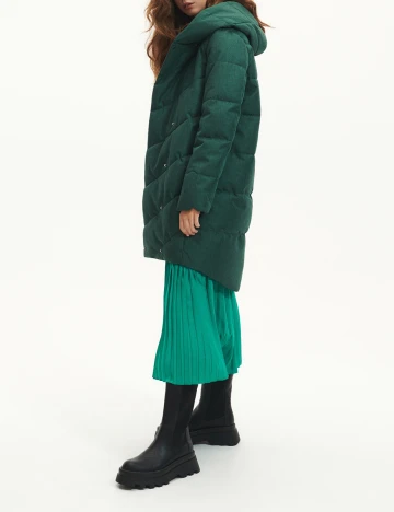 Geaca Reserved, verde, 36