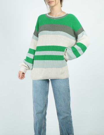 Pulover Oversize s.Oliver, verde, 38