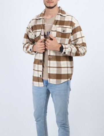 Jacheta Jack&Jones, crem/maro, S