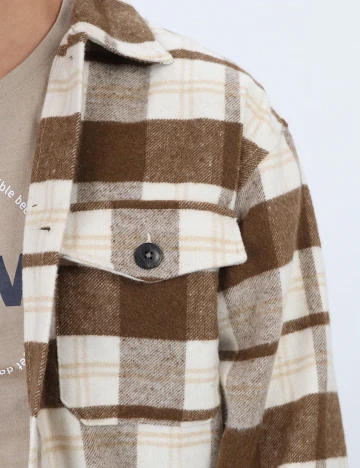 Jacheta Jack&Jones, crem/maro, S