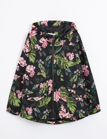 Jacheta House Brand, negru floral, L