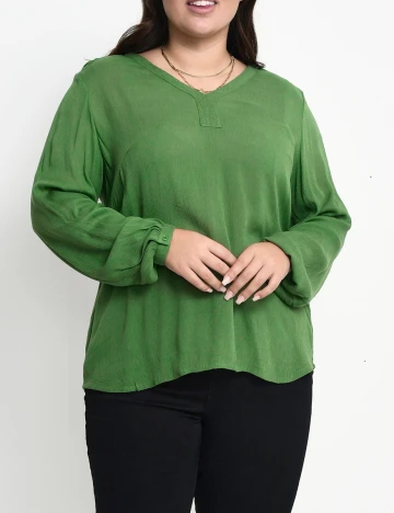 Bluza Kaffe Curve, verde, 44