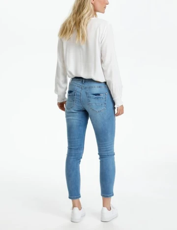 Blugi Cream, albastru