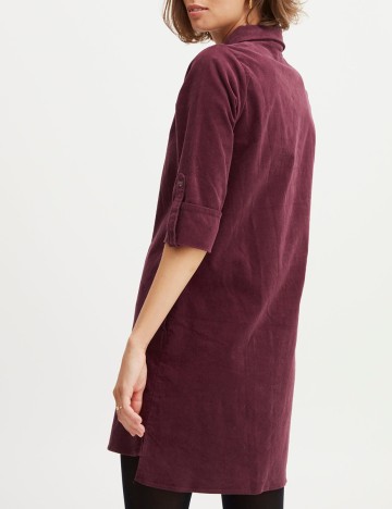 Rochie scurta Fransa, pruna, XS
