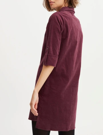 Rochie scurta Fransa, pruna, XS