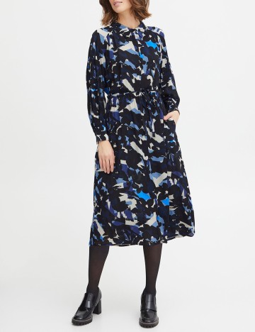 Rochie medie Fransa, bleumarin, XL