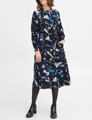 Rochie medie Fransa, bleumarin, XL