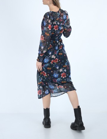 Rochie medie Top Secret, bleumarin, 34