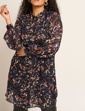 Rochie scurta Fransa Curve, negru, 48