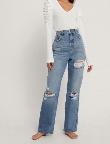 Blugi NA-KD, albastru, 36