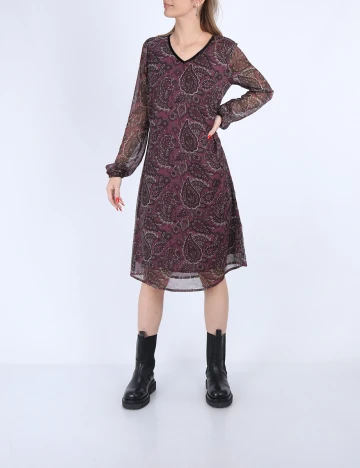 Rochie scurta Bon a Parte, pruna, S
