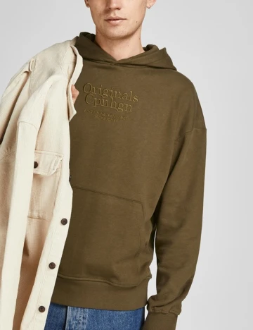 Hanorac Jack&Jones, kaki, XXL Verde