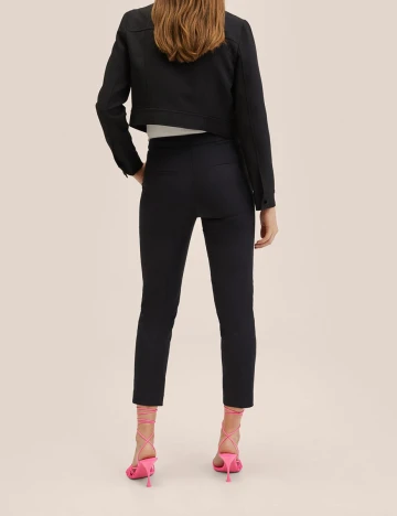 Pantaloni Mango, negru