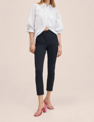 Pantaloni Mango, bleumarin