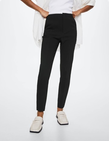 Pantaloni Mango, negru